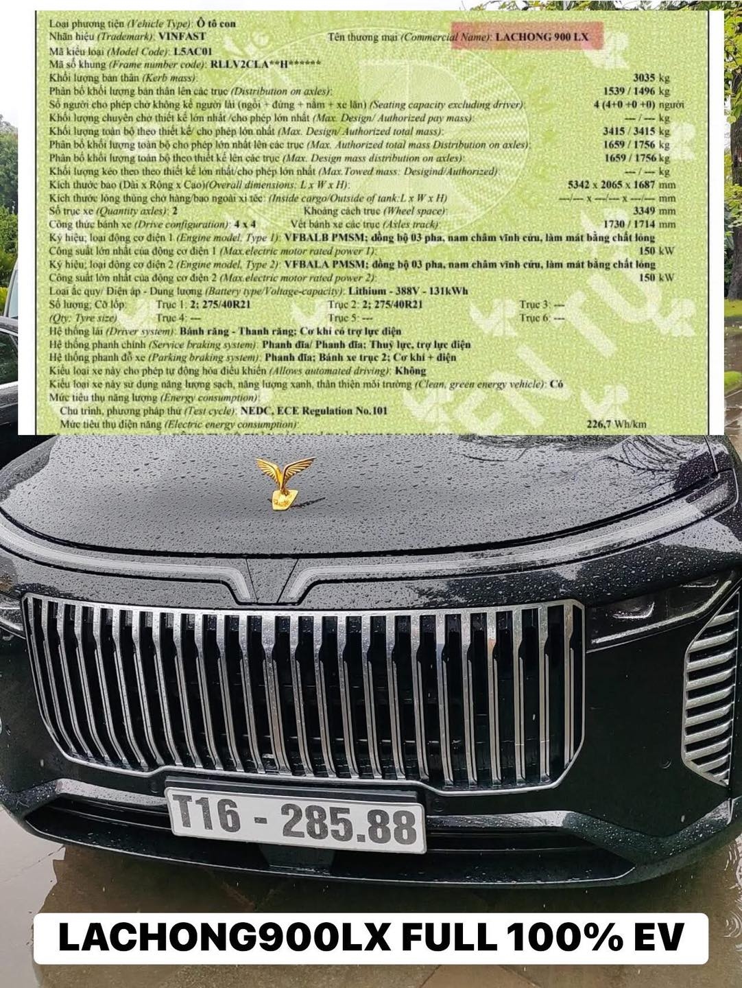 Hình ảnh thông tin về phiên bản đặc biệt của VinFast VF 9