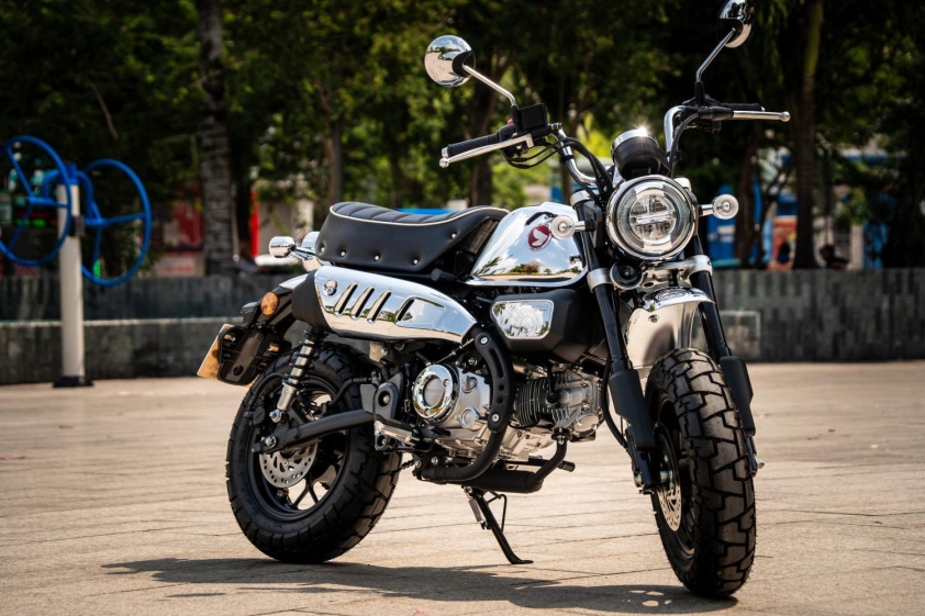 Thiết kế mạ crôm bóng bẩy của Honda Monkey