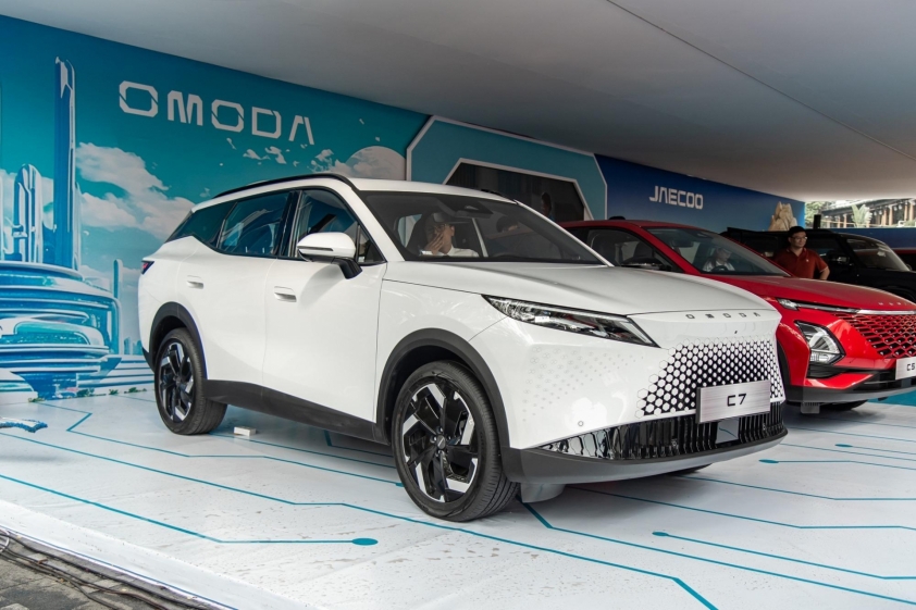 Omoda C7 trưng bày tại sự kiện