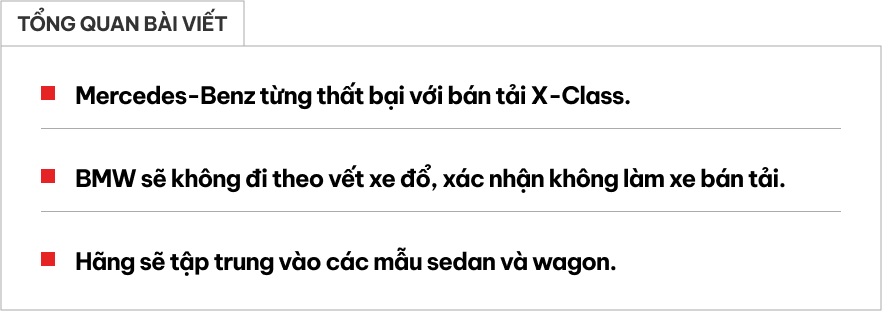 Hình ảnh minh họa BMW và xe bán tải