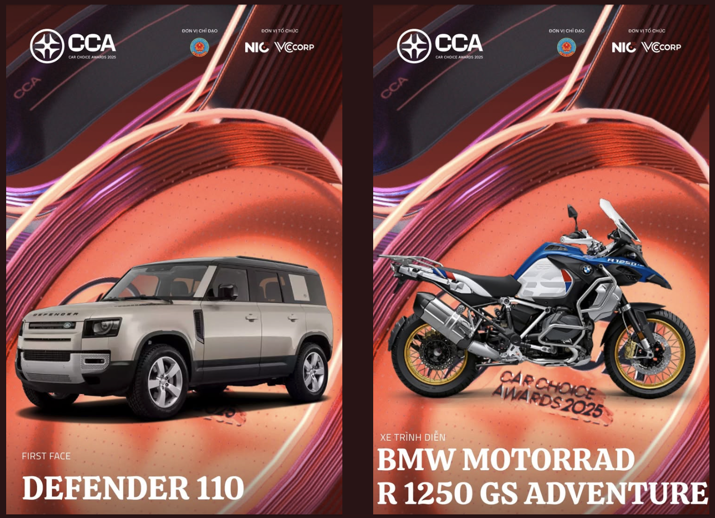 Xe chiến thắng trên sàn catwalk đêm Gala CCA