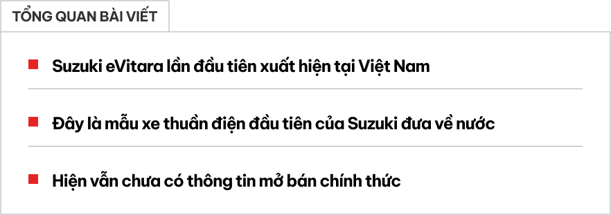 Suzuki eVitara mặt trước không có lưới tản nhiệt