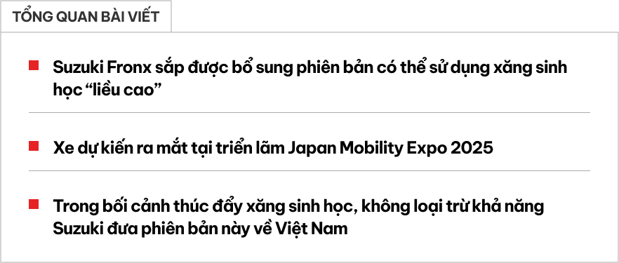 Suzuki Fronx Flex Fuel với decal vàng đặc biệt