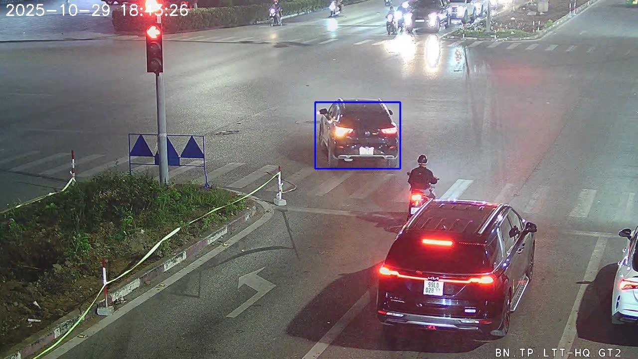 Ô tô vi phạm đèn tín hiệu giao thông