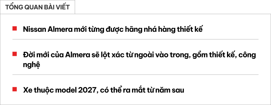 Nissan Almera cạnh tranh trong phân khúc sedan hạng B