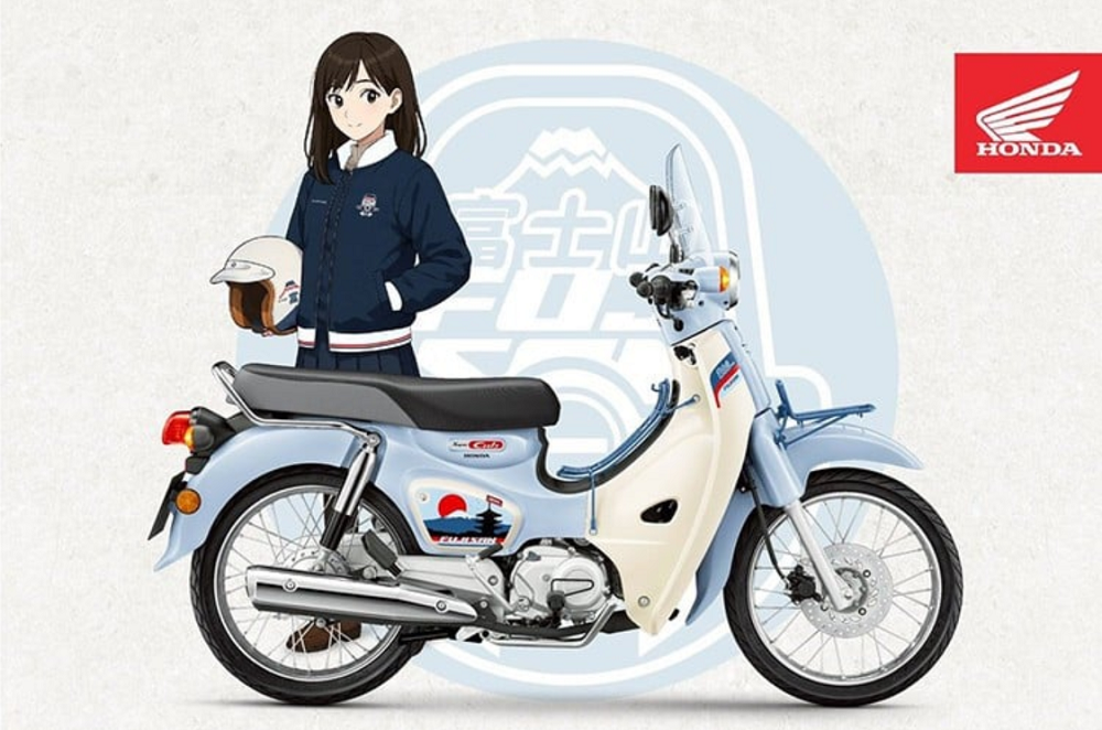 Honda Super Cub Mt. Fuji Edition vừa được ra mắt tại Thái Lan. Honda Super Cub Mt. Fuji Edition