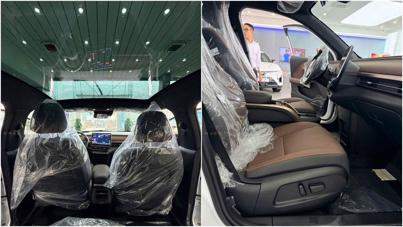 Trần kính toàn cảnh trong xe VF 6 Plus Limited