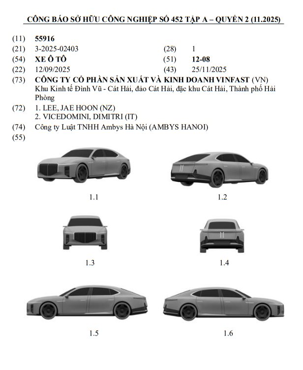 Sedan fastback coupe thể thao Mẫu sedan fastback coupe của VinFast